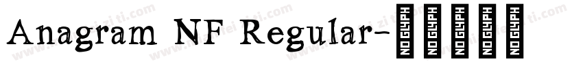 Anagram NF Regular字体转换